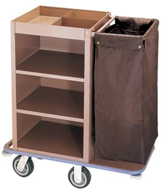 Carrello per Hotel Multifunzionale Industriale con Serratura, Carrello per Pulizie Tradizionali Commerciali per camere, Servizio di Pulizia.,A