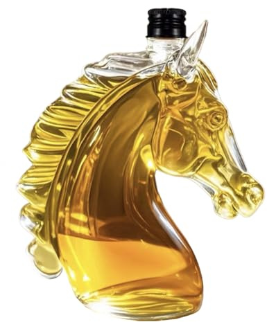 Whisky Decanter 350 ml Barverktyg i Form av ett Hästhuvud
