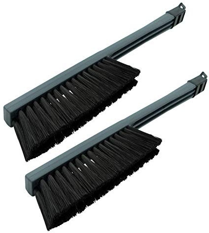 [ 2 Stück ] - Schneebesen Auto Besen Winter Murska Besen Auto Schnee - Schneebesen Auto lackschonend - Schneebürste Auto Schneefeger Auto Besen Schnee Winter Feger Bürste (2x L&P A059 Schwarz Grau)