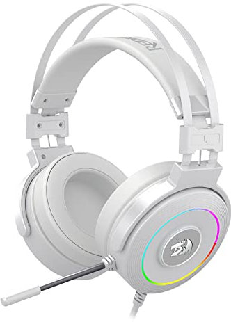 Redragon H320 Lamia 2 Casque De Jeu Avec Microphone Flexible - Son 7.1 - Support De Table Inclus - Bandeau Réglable - Coussinets Rembourrés - Commandes Du Casque - Câble De 2 M