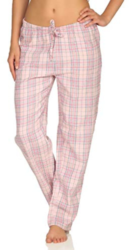 NORMANN-Wäschefabrik Dame Flanell Schlafanzug Hose kariert aus Baumwolle - ideal zum relaxen - 202 222 15 602