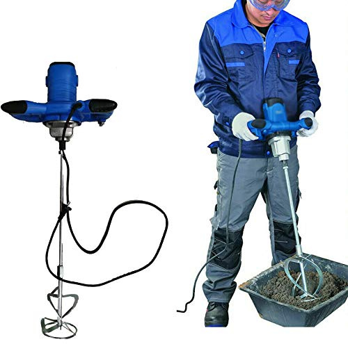 Rührwerk, Handrührgerät Werkzeug für Industrie und Haushalt Rührwerk, Mischer Rührer Rührgerät Mörtelrührer Betonrührer Mörtel Betonrührer(Aufsatz 120 mm, 2600W, 6-Gang Geschwindigkeitsregelung)