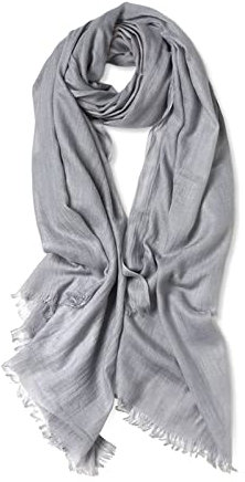 LumiSyne Schal Für Damen Klassische Einfarbiger Baumwolle Leinen Schal Mit Fransen/Quaste Mode Eleganten Stil Weich Warme Schal Frauen Große Stola Wraps Langer Hijab Umschlagtucher Ganzjährig