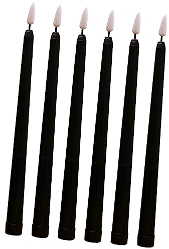 Gadpiparty 6pièces Bougies Led Coniques Sans Flamme Décoratives Pour Mariages Et Fêtes Alimentées Par Piles Ambiances Chaleureuses