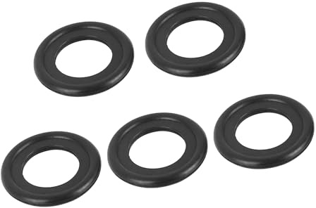 A ABSOPRO M14 Oil Drain Plug Gasket Washer Rubber Black (Set of 5)