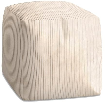 DreamRoots Pouf Hocker 60x60x60cm Couch Sitzsack - Fußablage