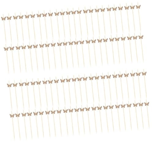 Abaodam 400pièces Bâtonnets à Fruits Décoration pour Fêtes Amuse-Gueules Et Cocktails Accessoire Pratique pour Bars Et Événements