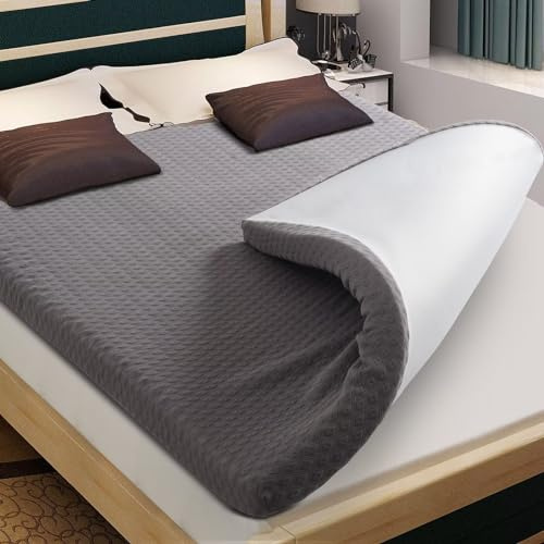 DUANDUAN Matratzen Topper 160 x 200 cm H3/H2 Gelschaum Matratzentopper 160x200,Oeko-Tex® Certified,4D Fabric Removable&Washable,Mattress Topper Boxspringbett 160x200,Non-Slip Base,7.5 cm Height