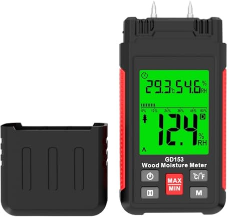 Medidor de humedad de madera Digital, higrómetro, Detector de humedad de madera, pantalla LCD, medidor de humedad de ladrillo de cemento