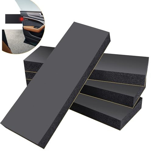 4 Stück Garagen Wandschutz 30 x 10 x 3 cm, Selbstklebend Autotür Wandschutz, Autotür Schutz Garagenwand, 3cm Extra Dicker Auto Schutz, Schwarz Kantenschutz Schaumstoff für Garage, Parkplatz, Carport