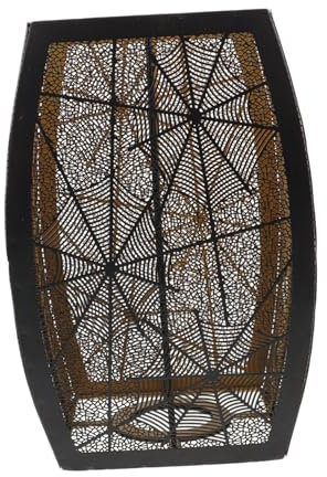 WHAMVOX Spider Web Lampshade Metal Hollow Carved Vintage Pattern Lampshade for Table Lamps Iron Lamp Shade Unique Design Home Decor