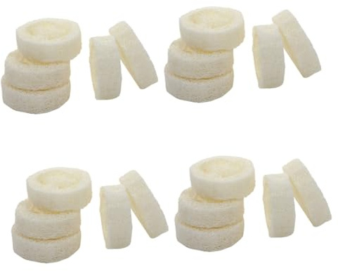ORFOFE 20piezas Estropajo Natural De Loofah Para Jabón Base Exfoliante Para Duchas y Limpieza Soporte De Jabón Drenaje Compacto y Práctico