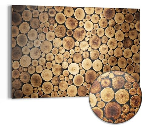 DEQORI Metall Magnettafel | 90x60 cm cm groß | Motiv Harmonisches Holzmeer | Whiteboard für alle Magnete | Magnetboard Wand-Tafel für Küche & Büro | Design Magnetwand Pinnwand magnetisch