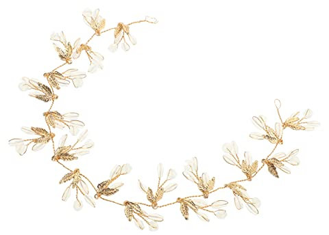 Beavorty Blumenmädchen Haarschmuck Braut Haarranken Kristall Haarband Elegantes Hochzeit Haarschmuck Blatt Haarspange