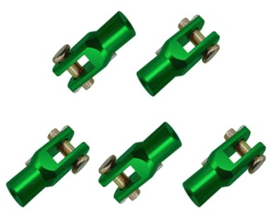 Gnyduw Tuerca de ajuste de horquilla de conexión de barra de freno trasera CNC para piezas de moto de cross (verde)