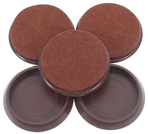 Housoutil Lot De 5 Patins À roulettes pour Tapis - De Pieds Non Destinées Aux Meubles - Patins De De Sol - Plastique Robuste - Faciles À Installer - Usage Domestique Et