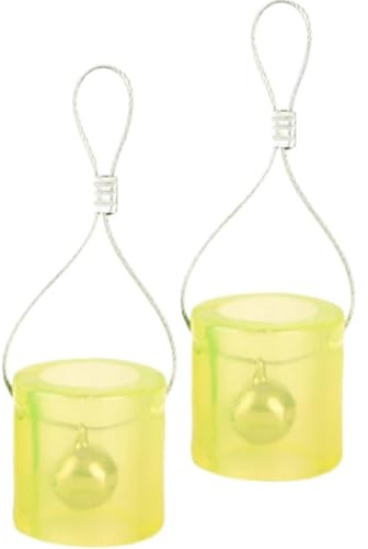 2 Pcs Silicone Slingshot Target with Bells Professional Slingshots Training Targets for Adult Practice Outdoor Hunting Accessories