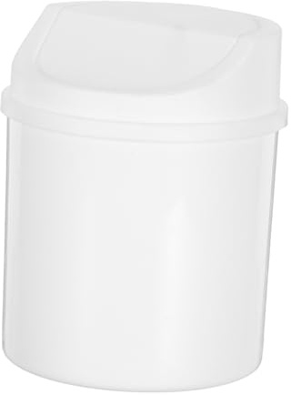 UTHCLO Mini Poubelle De Bureau Poubelle De Table Plastique Blanche