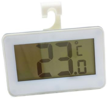 BCOATH Termometro Frigorifero LCD Alta Precisione con Supporto e Gancio Monitoraggio Temperatura per Conservazione Alimenti Sicura