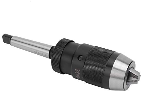Syrisora Portabrocas sin Llave Portabrocas Cónico Morse MT2 B16 MT2 a B16 de Liberación Rápida de 0,5-16 Mm con Cono Morse para Taladradora, Fr