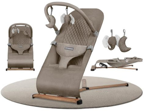 Tulano Moon 30 Ergonomische Babywippe - Babyschaukel für Kleinkinder - Beige