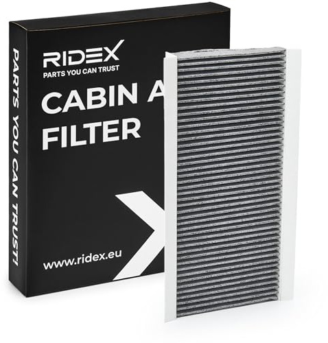 RIDEX 424I0047 Innenraumfilter Pollenfilter Aktivkohlefilter Höhe: 30 Breite: 161 Länge: 350 Kompatibel mit FORD Focus II Schrägheck DA, HCP, DP FOCUS DAW, DBW FOCUS Kombi DNW