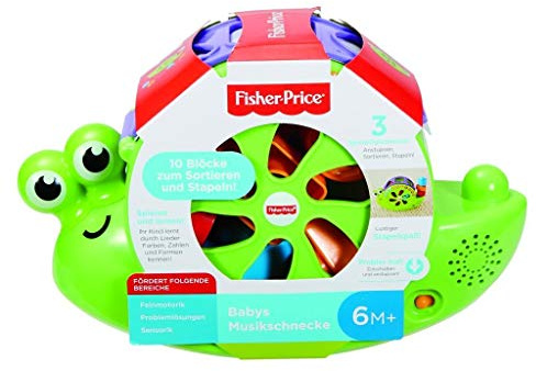 Fisher-Price - interaktives Spielzeug mit Musik, Lichtern und Formen zum Entdecken, fördert die Feinmotorik und sensorische Entwicklung, für Babys ab 6 Monaten, FRB88