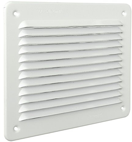 La Ventilazione LBR1916AB Griglia Rettangolare da Sovrapporre, Alluminio Bianco, 193x165 mm