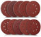 Navaris 100x Klett Schleifpapier rund für Exzenterschleifer - 40-400 Körnung ø 125mm Schleifscheiben Set für Holz Holzwerkstoffe Spanplatte Metall