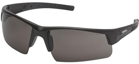 Gebol Schutzbrille Sports Line getönt | kratz- und beschlagfrei | UV-A und B Filter | flexibler, weicher Nasenbügel | Universalgröße| für Damen und Herren | schwarz | 1 Stück