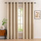 MIULEE Tende Oscuranti per Interni 2 Pezzi 140x260 CM, Tenda Beige Scuro Moderna per Soggiorno, Tende Coprente Termiche Isolanti Interno con Anelli, Tenda Oscurante Finestra Camera da Letto Salotto