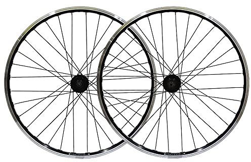 Fahrradradsatz, 26 Zoll Hohlkammerfelge Fahrrad Felge Laufrad mit Schnellspanner, Scheibenbremse V Bremse Dual Purpose, 32 Löcher/C / 26 Inch