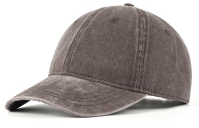 Zylioo Vintage basebollkeps i XL/XXL, keps för stora huvuden, pigment, basebollkeps, tvättad bomull, använd look, tvättbar, XXL