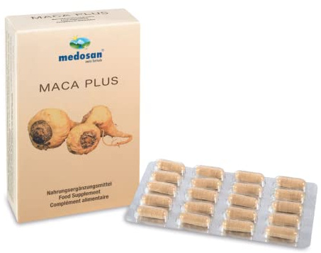 MEDOSAN Maca Kapseln | Macawurzel | extra hochdosiert | 60 Kapseln | für Ausdauer und Energie | besonders geeignet für die Wechseljahre