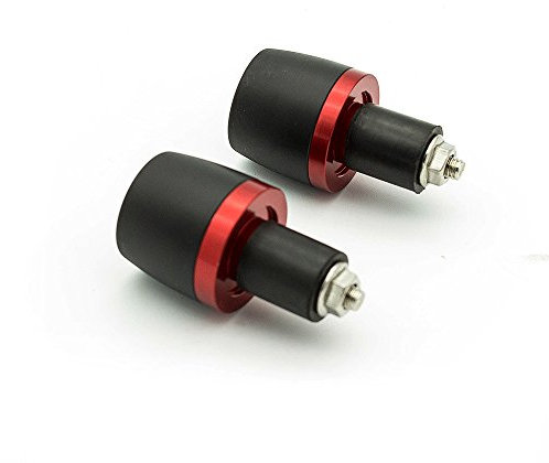 Universelle Motorrad-Lenker-Endkappe, Griff, 22 mm, Lenkerenden, Gewichte, Stopfen, Schieber, CNC-Aluminium, 22 mm, Steet Sportbikes, Rot