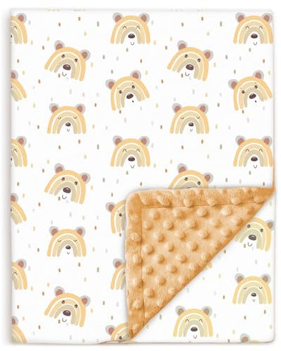 Copertina Neonato Invernale 100x135 - Coperta Pile Morbida Per Bambini In Cotone Oeko Tex - Coperta Culla Lettino 70x140 - Plaid, Pisolino, Scuola, Asilo Nido - Trapunta Leggera Lettino Con Sbarre