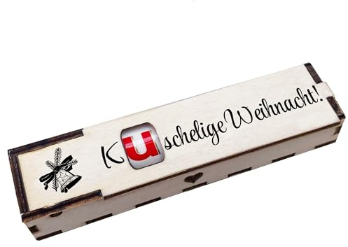 Duplo Holzbox Box mit Schokoriegel Geschenkbox mit Gravur Kuschelige Weihnacht! Geschenkidee zur Weihnachtszeit Adventszeit