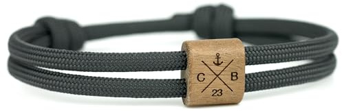 KOMIMAR Holz HUA MUA Armband Symbol in vielen Farben - Personalisiert Initialen persönliche Gravur Glücksbringer Geschenkidee Treibholz Gravurarmband Familienarmband