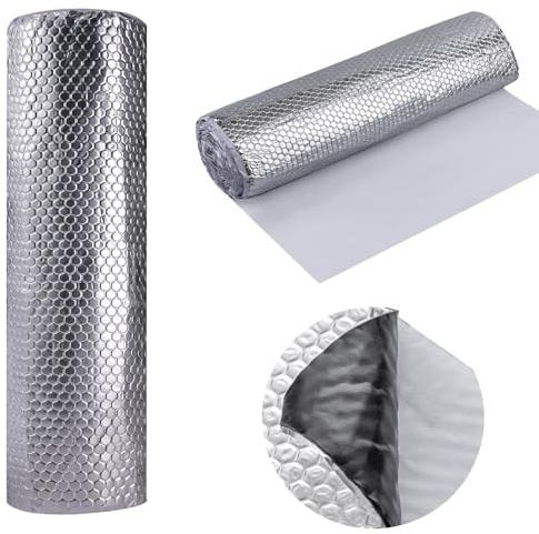 Baketron Alubutyl 400cm x 50cm x 2mm = 2 m² Dämmmatte Anti Dröhn Sounddämmung Dämmung Fahrzeug Matte Auto Dämmung, Feuerfest, Feuchtigkeitsfest, Wasserdicht