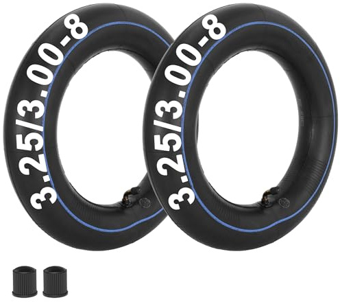 3.25/3.00-8 Inner Tube for Scooters,Garden Cart,Mini Chopper Tire 2 Pack | Heavy Duty Butyl Rubber 3.50-8 Tire Tube with TR-87 Angled Stem for Go Kart,ATV