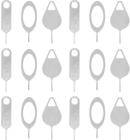 Hemobllo Lot de 100 broches pour tablette de téléphone - Outil d'éjection - Aiguilles SIM pratiques - Pour retirer la carte SIM - Aiguilles d'ouverture de téléphone - Carte SIM - Aiguille - Plateau -