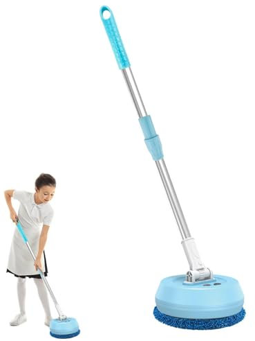 à récurer électrique – Nettoyeur de Poils rotatifs, Balai électrique Rotatif, Nettoyeur électrique, Nettoyeur de Sol avec poignée réglable, Brosse électrique | Nettoyage ménager pour