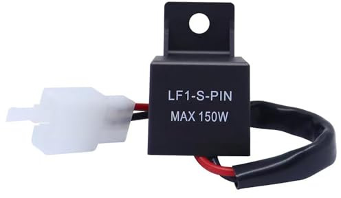 Kardne LED Blinker Relais,12V Motorrad 2 Polig Blinkerrelais, Universal Blinkrelais Lastunabhängig, 150W lastunabhängiges Blinkfrequenzkontroll Relais