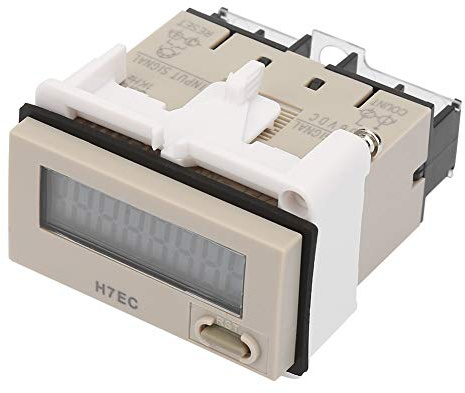 H7EC NV Elektronisk räknare, LCD Digital räknare med 8-siffrig LCD-skärm Digital elektrisk räknare Totaliserare Elektronisk pulsräknare (1 Pcs)