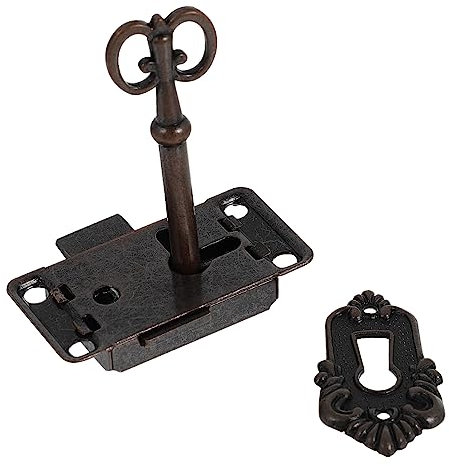 Yardenfun 2sätze Vintage Schmuckkastenschlösser Aus Robustem Und Dekorative Antike Schubladenschlösser Für Möbel Einfache Montage Langlebiger Schutz Für Möbel Und Schmuckkästen