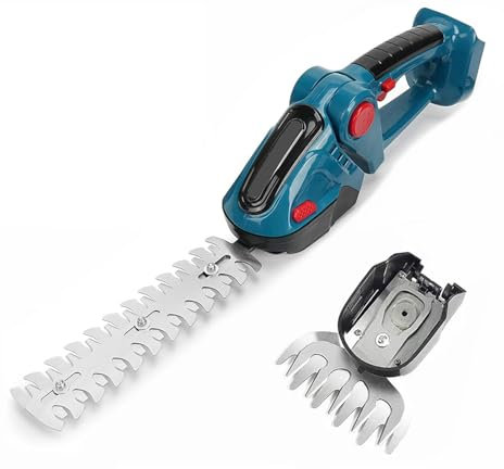 XYHAOAI 2-in-1 Akku Grassschere Heckenschere für Makita 18V Batterie, Akku gartenschere und Strauchschere mit 7500mAh Batterie, Strauchtrimmer Grasmesser Strauchscherenmesser,Ohne akku