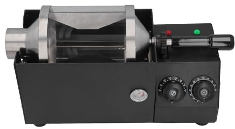 Tostatrice per Chicchi di caffè, Fornaia per Chicchi di caffè da 1,5 KW, Temperatura Regolabile, Tostatrice Automatica per Chicchi di caffè con Timer per Uso Domestico (Spina