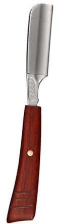 Generisch Vintage Rasierer Mit Holzgriff Handrasierer Für Männer Zum Rasieren Trimmen Von Bart Und Augenbrauen Leicht Und Tragbar Für Unterwegs Und Persönlichen Gebrauch