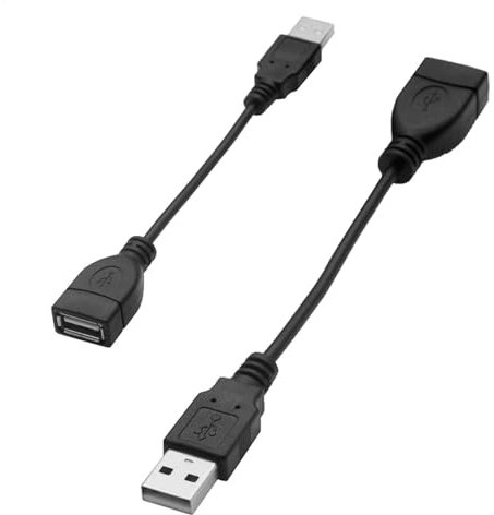 Générique Rallonge USB 2.0 Mâle À Femelle – Câble De Rallonge USB Pour De Données Rapide, Compatible Avec Souris, Clavier, Clé USB Et Disque Dur, Fiable Et Durable