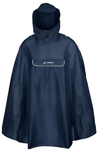 VAUDE Regnponcho Valdipino poncho – dam och herr vattentät – utomhusponcho regnskydd med integrerad väska
